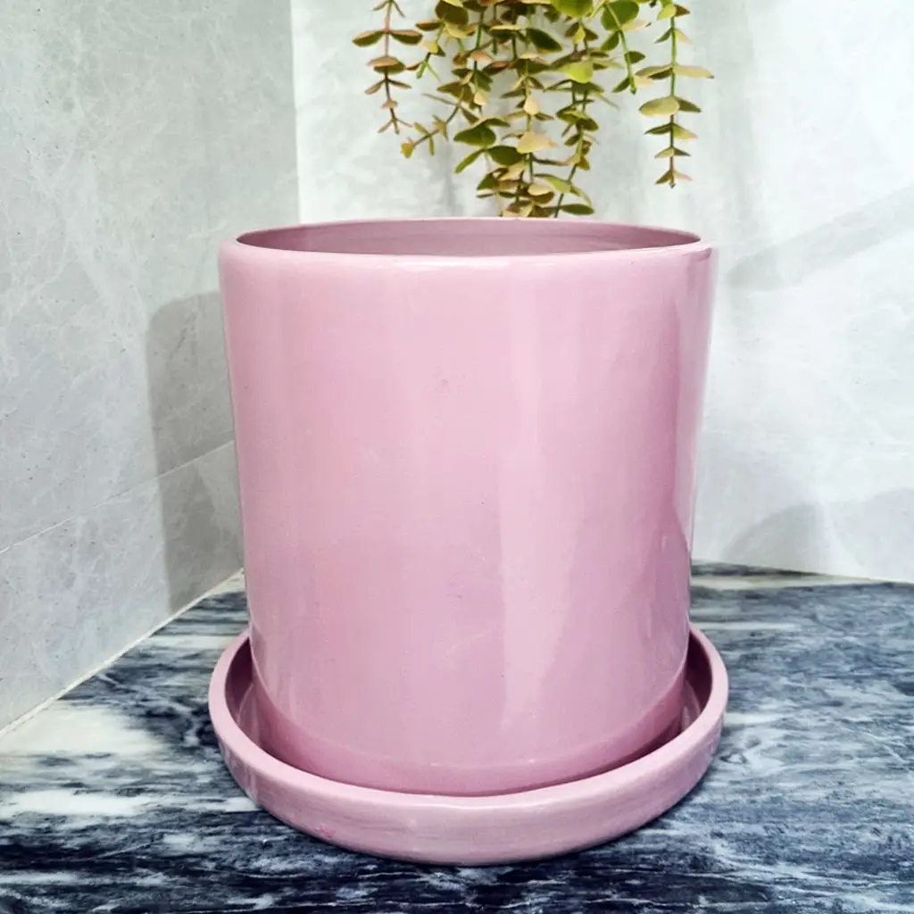 Ceramic Planter, 9 inch – Pink