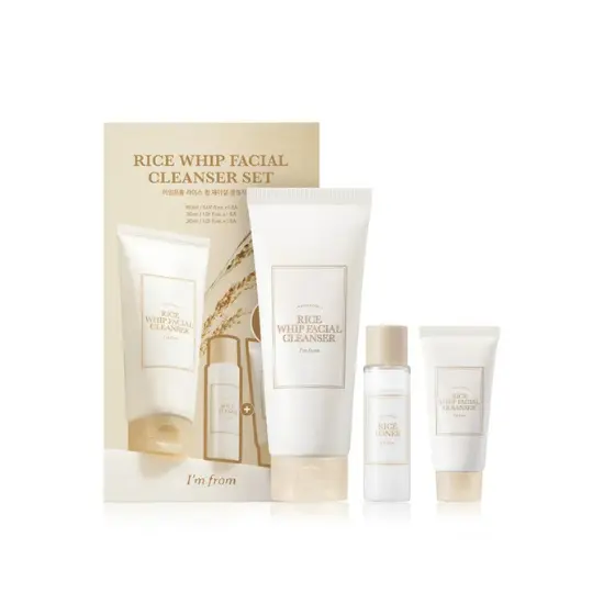 I'm From Rice Whip Facial Cleanser Set (3 Piece Set)